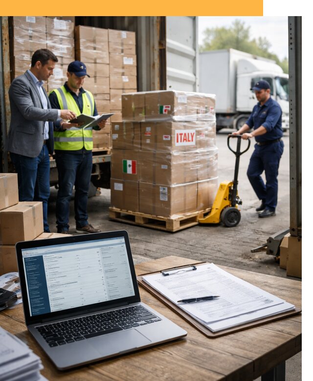 Доставка грузов из Италии: морские и авиаперевозки от 18326