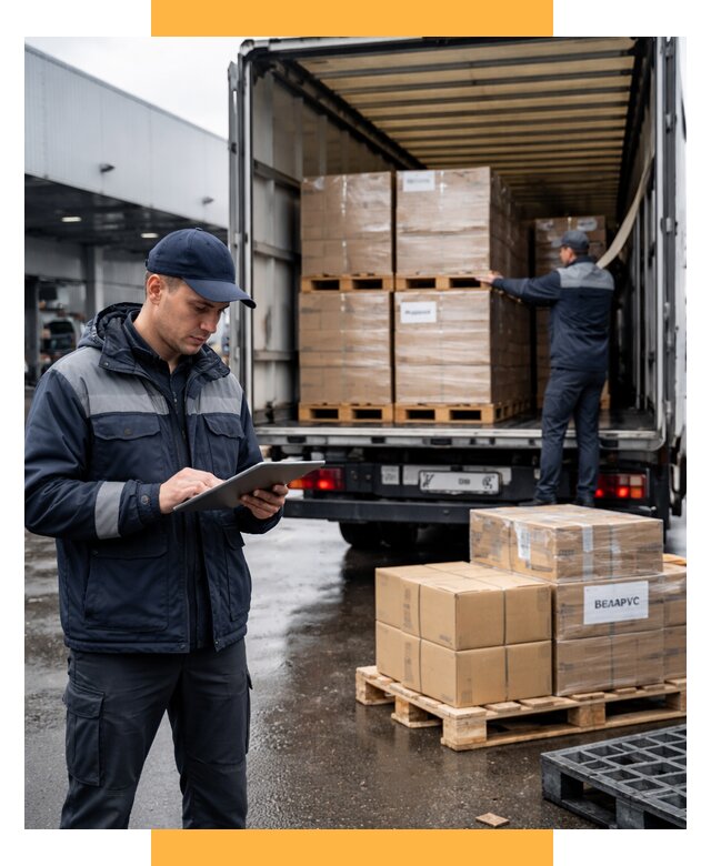 Доставка грузов из Беларуси от 15272 р. логистика СетСервис-Шбк