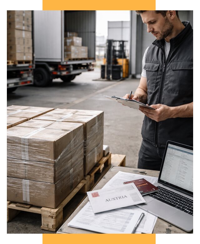 Доставка в Австрию от 66177 р. Логистика и экспорт СетСервис-Шбк