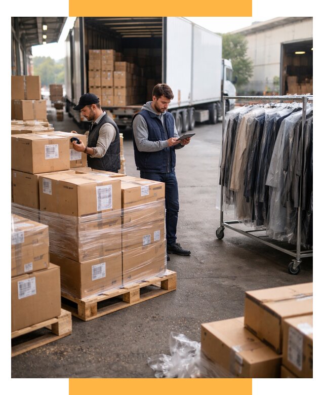 Перевозка и доставка одежды из Китая от 7636 р., СетСервис-Шбк