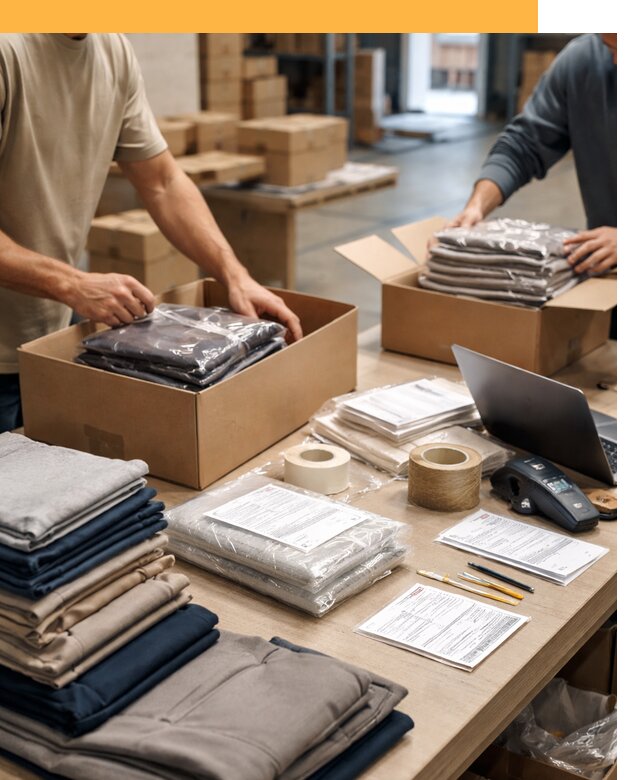 Перевозка одежды по миру от 7636 руб. с таможенным оформлением