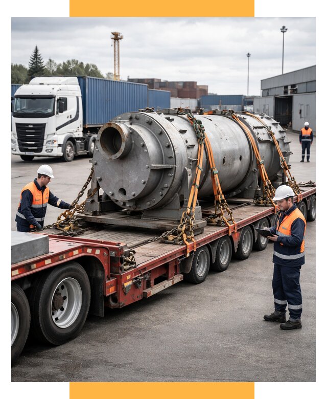 Перевозка тяжеловесных грузов под ключ от 152715 р. | СетСервис-Шбк